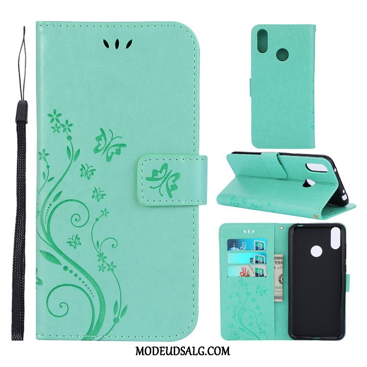 Huawei Y7 2019 Etui Cover Alt Inklusive Beskyttelse Folio Lilla