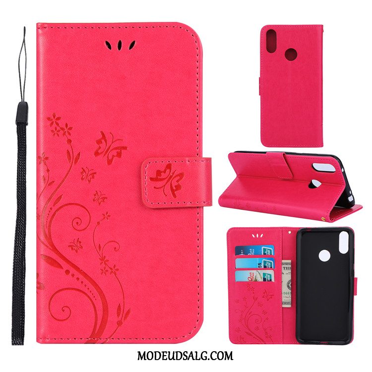 Huawei Y7 2019 Etui Cover Alt Inklusive Beskyttelse Folio Lilla