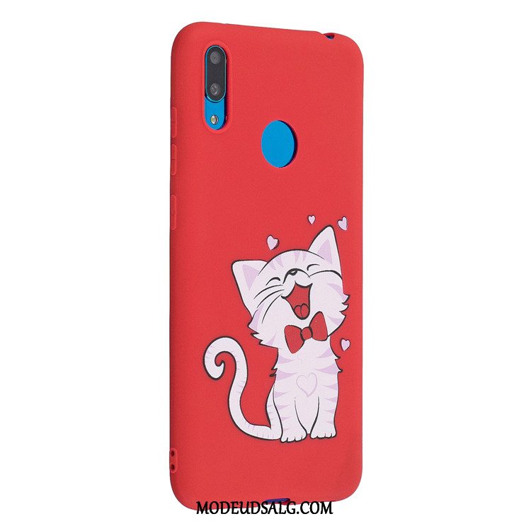 Huawei Y7 2019 Etui Cover Alt Inklusive Rød Blød Anti-fald