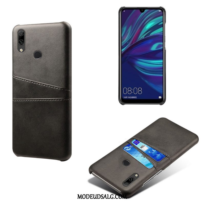 Huawei Y7 2019 Etui / Cover Beskyttelse Grøn Anti-fald Læder Business