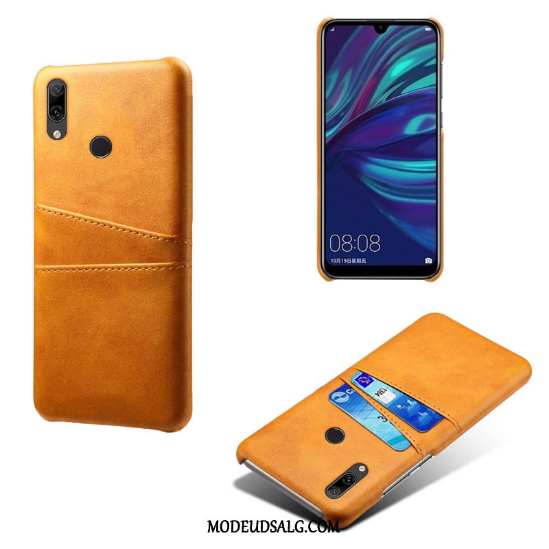 Huawei Y7 2019 Etui / Cover Beskyttelse Grøn Anti-fald Læder Business