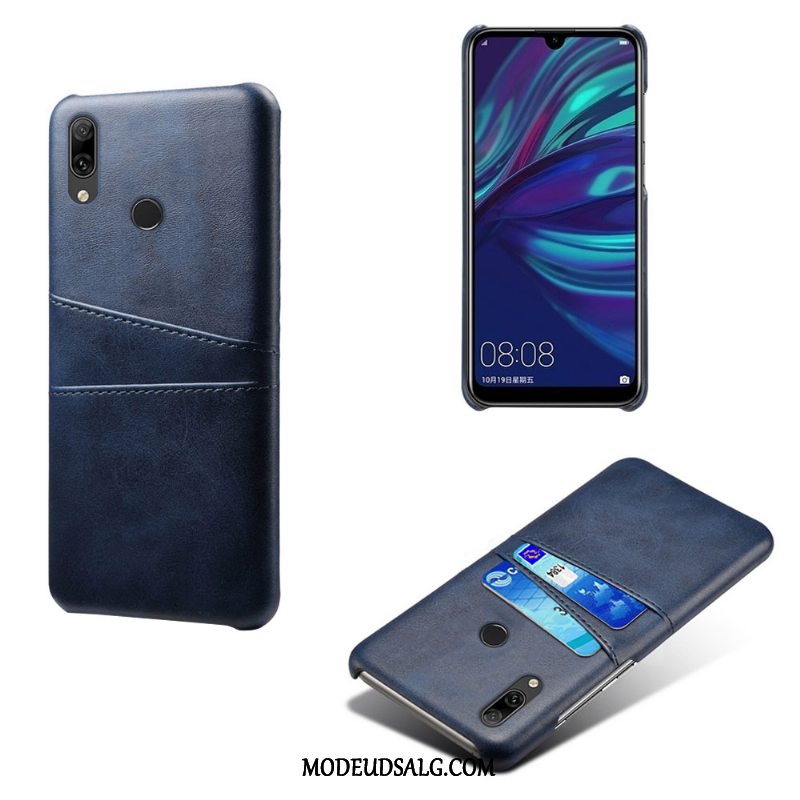 Huawei Y7 2019 Etui / Cover Beskyttelse Grøn Anti-fald Læder Business