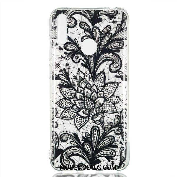 Huawei Y7 2019 Etui / Cover Hængende Ornamenter Blå Gennemsigtig Trend Alt Inklusive