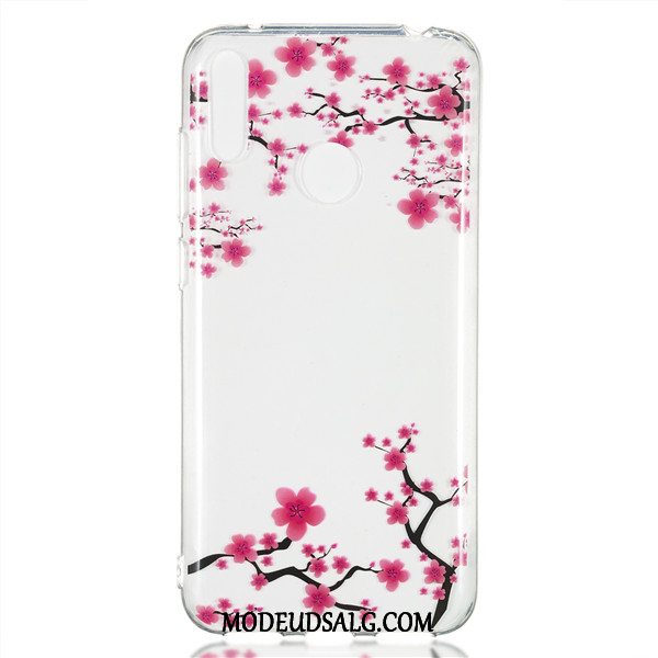 Huawei Y7 2019 Etui / Cover Hængende Ornamenter Blå Gennemsigtig Trend Alt Inklusive