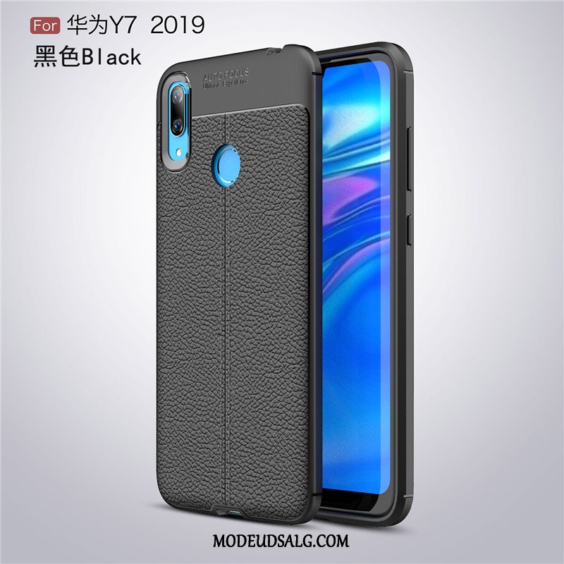 Huawei Y7 2019 Etui / Cover Kreativ Mønster Silikone Grå Beskyttelse