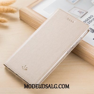 Huawei Y7 2019 Etui Folio Sort Kort Blød Klud