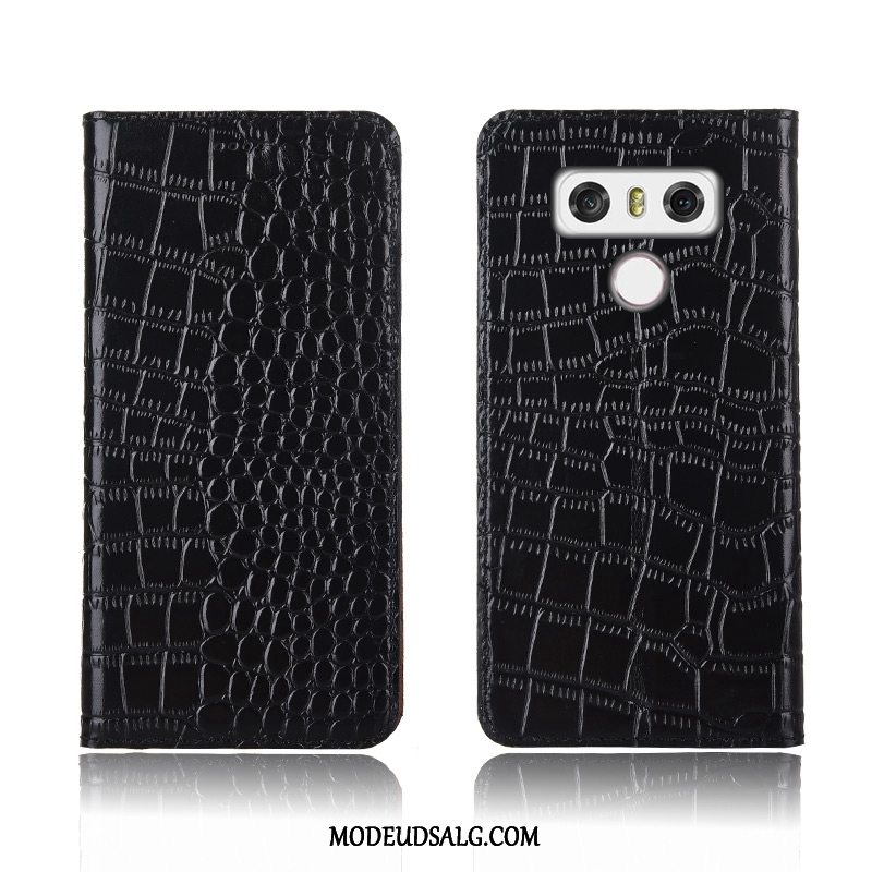 Lg G6 Etui Beskyttelse Krokodille Anti-fald Silikone Clamshell