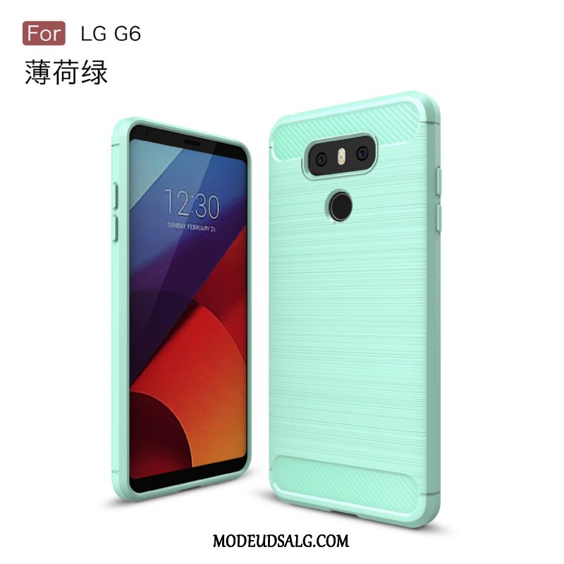 Lg G6 Etui / Cover Blød Silikone Business Beskyttelse Cyan