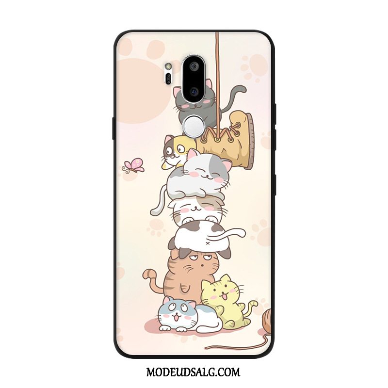 Lg G7 Thinq Etui Blød Silikone Anti-fald Lyserød Cover