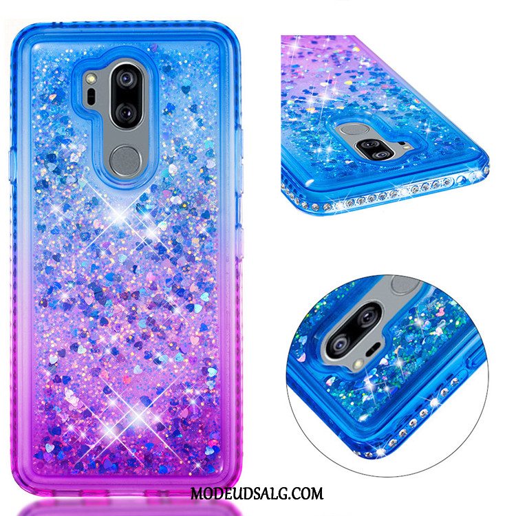 Lg G7 Thinq Etui Cover Lilla Farve Pulver Anti-fald