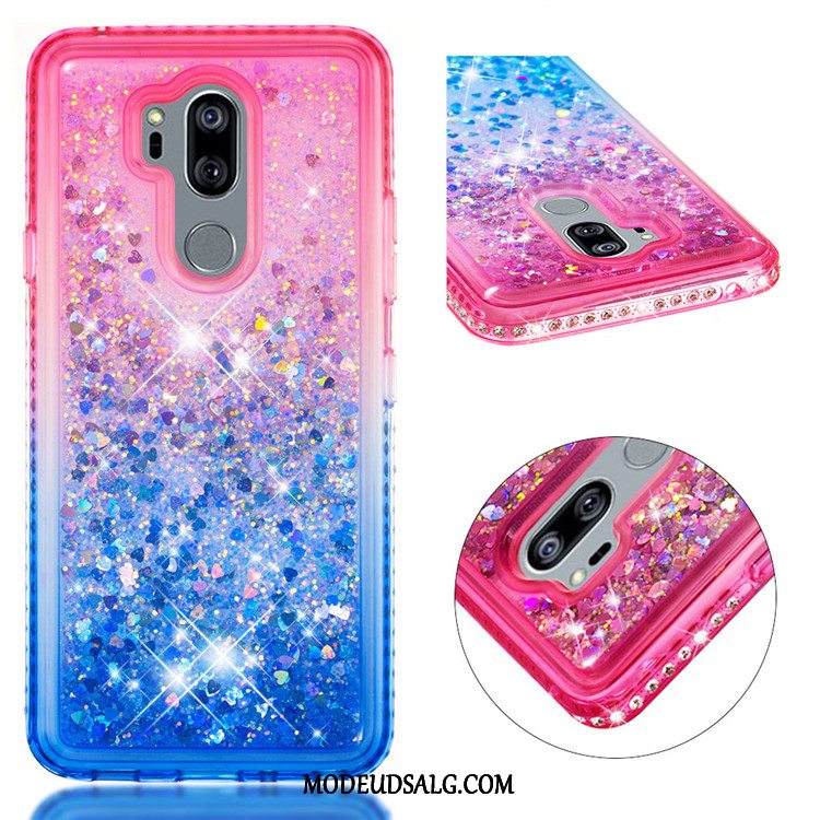 Lg G7 Thinq Etui Cover Lilla Farve Pulver Anti-fald