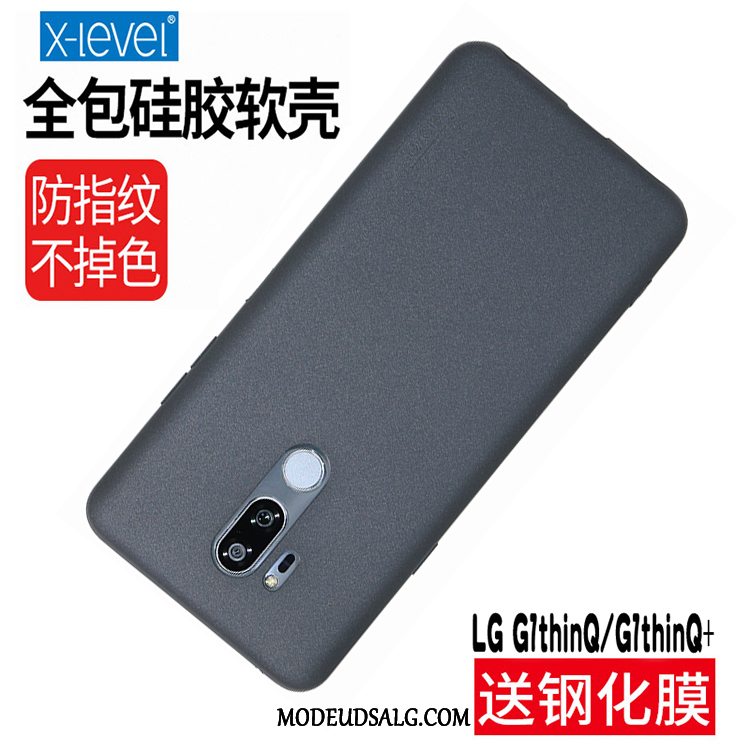 Lg G7 Thinq Etui / Cover Nubuck Tynd Beskyttelse Alt Inklusive Vinrød