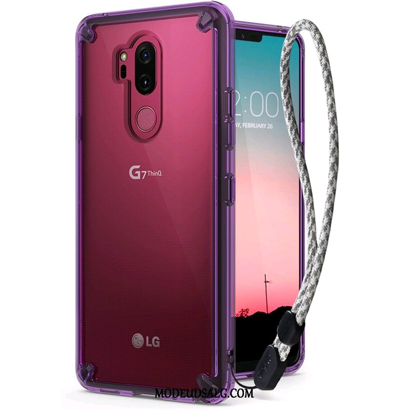 Lg G7 Thinq Etui Cover Trendy Beskyttelse Gennemsigtig Silikone