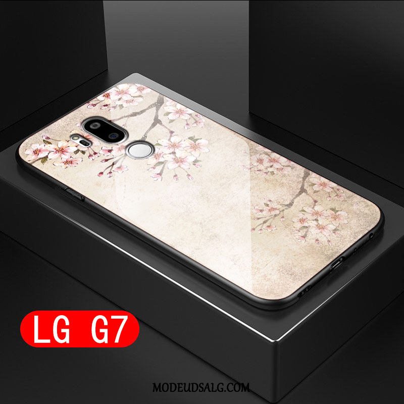 Lg G7 Thinq Etui Kunst Alt Inklusive Glas Grøn Blomster