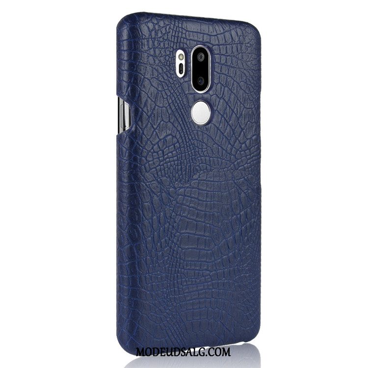 Lg G7 Thinq Etui Vintage Lyse Hård Cover Krokodille Mønster