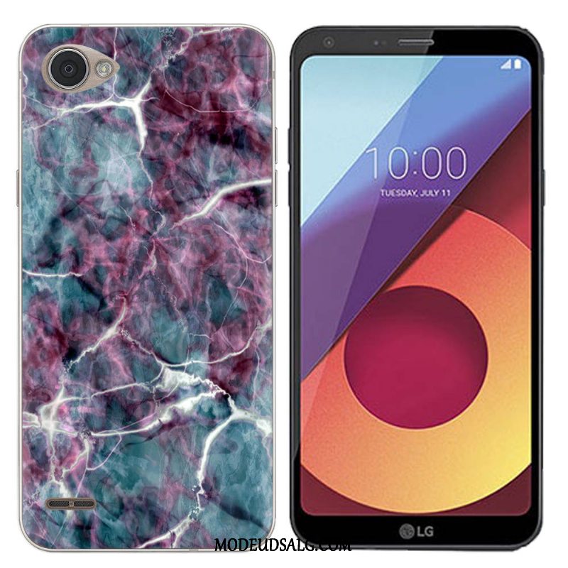 Lg Q6 Etui Sort Silikone Cover Malet Stor