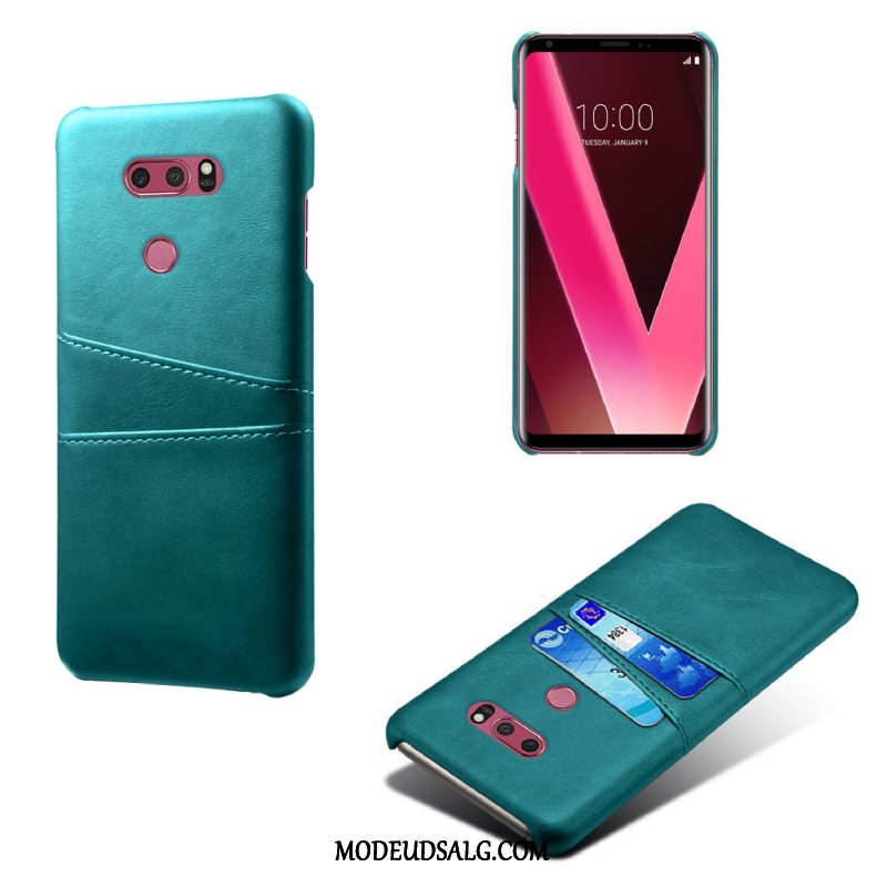 Lg V30 Etui Business Af Personlighed Gul Cover Læder