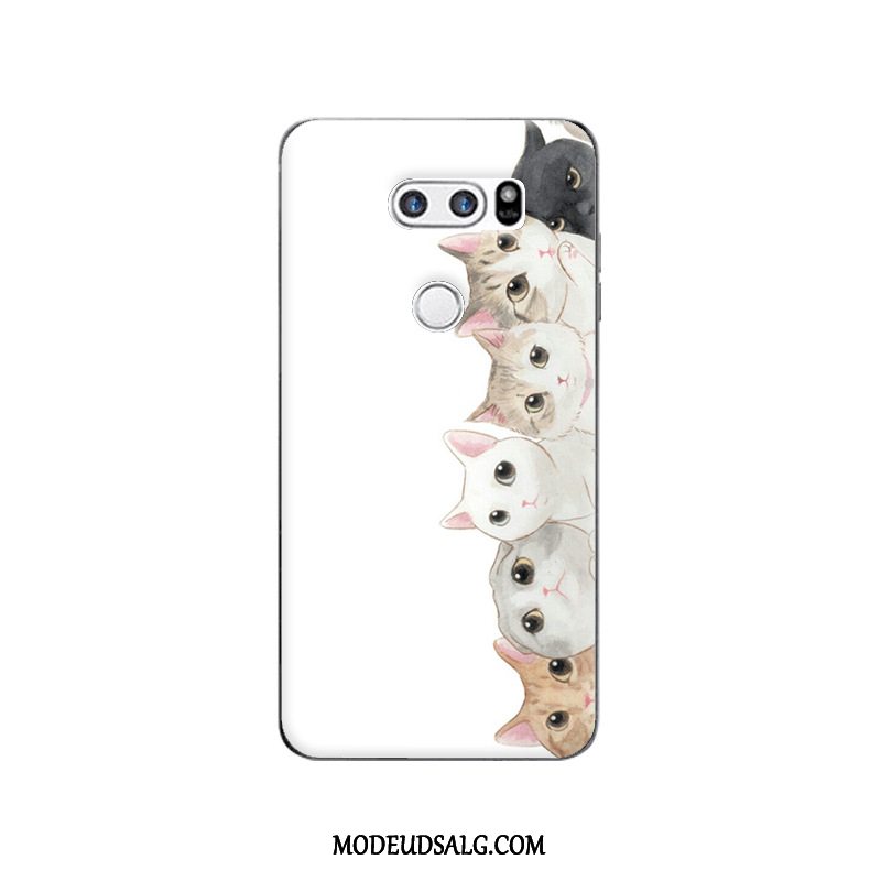 Lg V30 Etui / Cover Beskyttelse Lyserød Cartoon Smuk Anti-fald