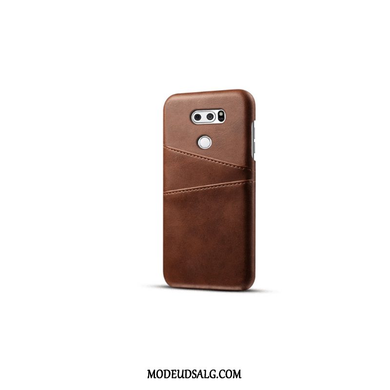 Lg V30 Etui / Cover Grå Trend Kvalitet Business