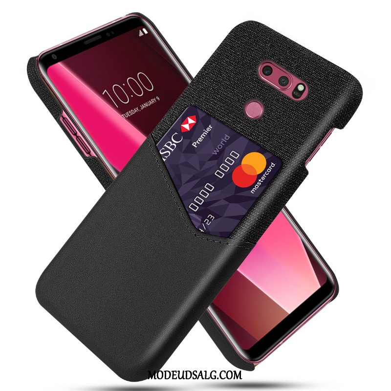 Lg V30 Etui / Cover Læder Business Af Personlighed Gul Anti-fald