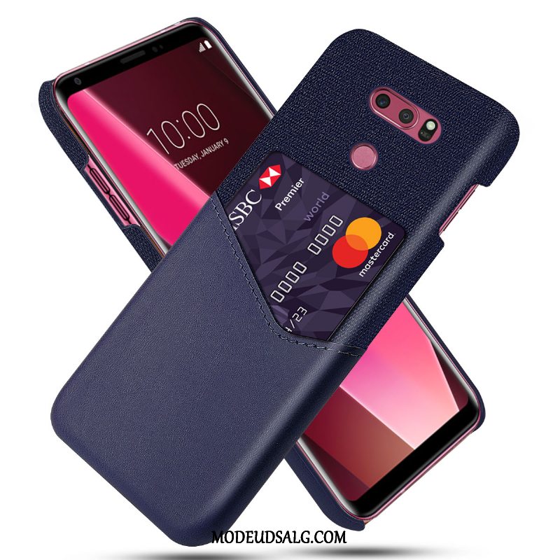 Lg V30 Etui / Cover Læder Business Af Personlighed Gul Anti-fald