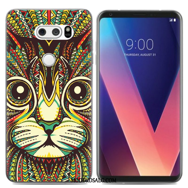 Lg V30 Etui / Cover Simple Kreativ Blød Blå Alt Inklusive