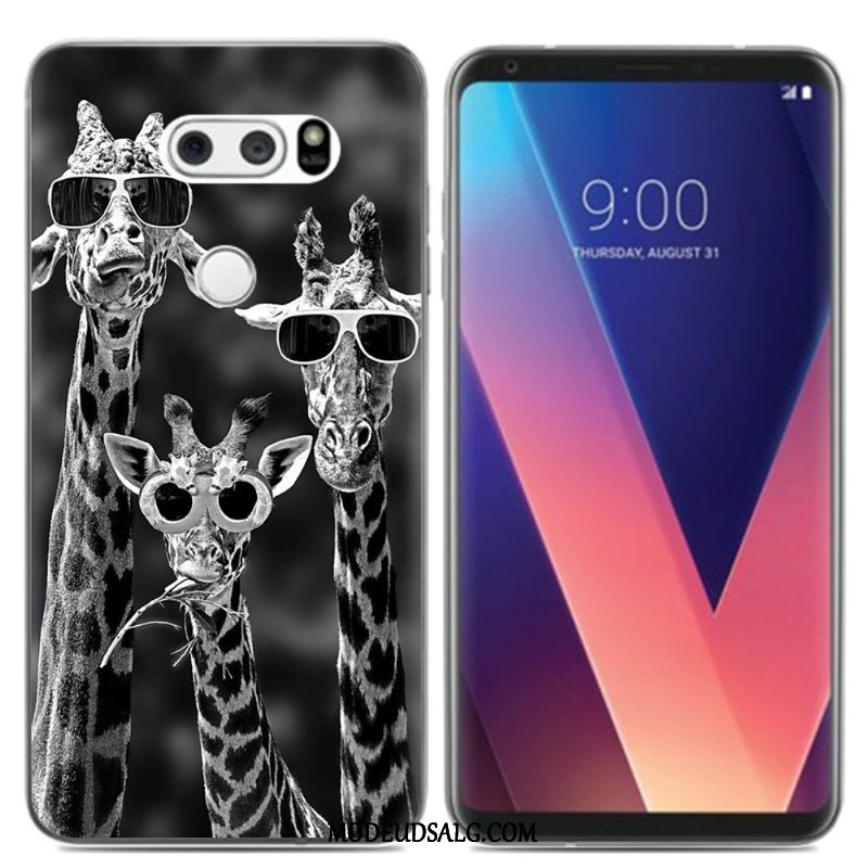 Lg V30 Etui / Cover Simple Kreativ Blød Blå Alt Inklusive