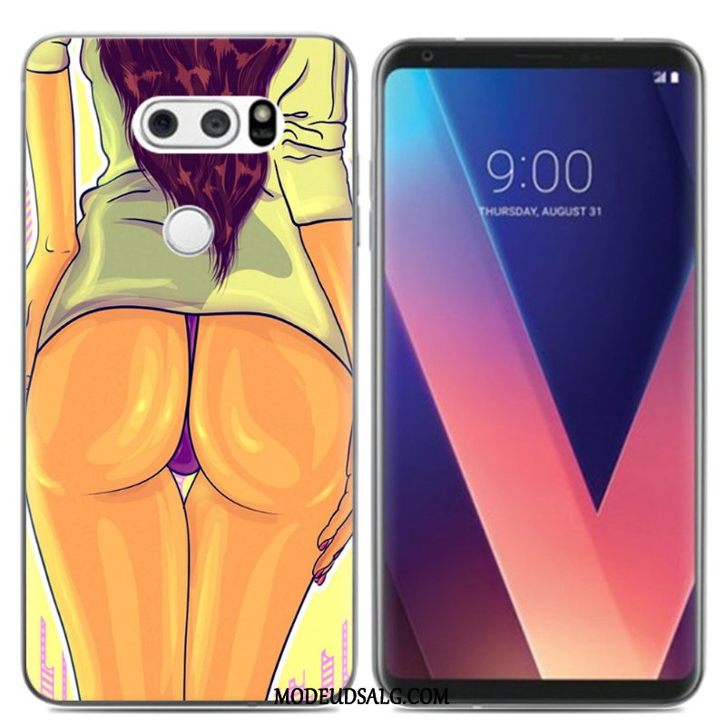 Lg V30 Etui / Cover Simple Kreativ Blød Blå Alt Inklusive