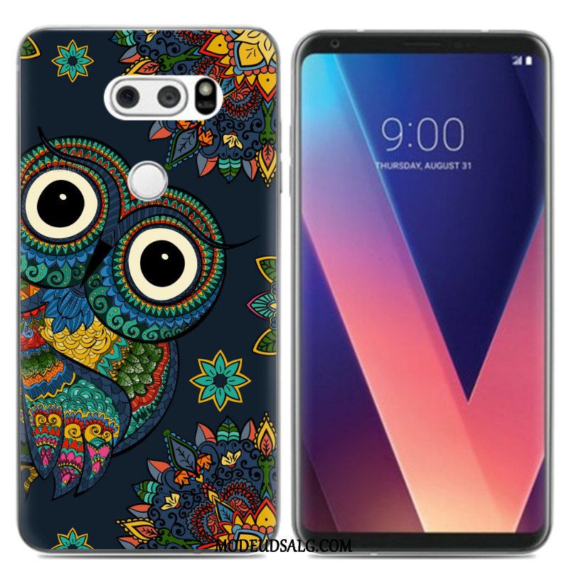 Lg V30 Etui / Cover Simple Kreativ Blød Blå Alt Inklusive