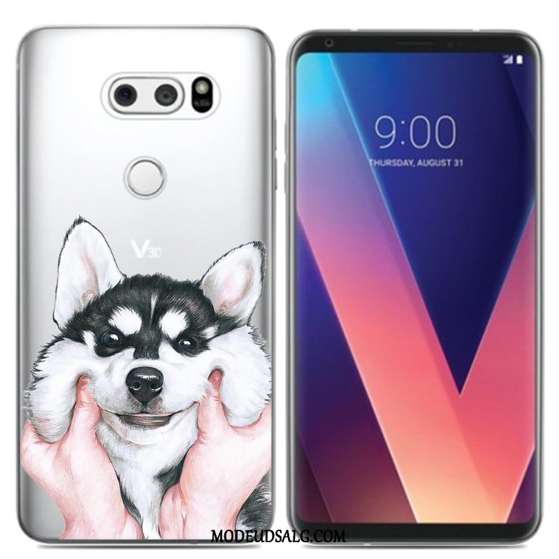 Lg V30 Etui / Cover Simple Kreativ Blød Blå Alt Inklusive