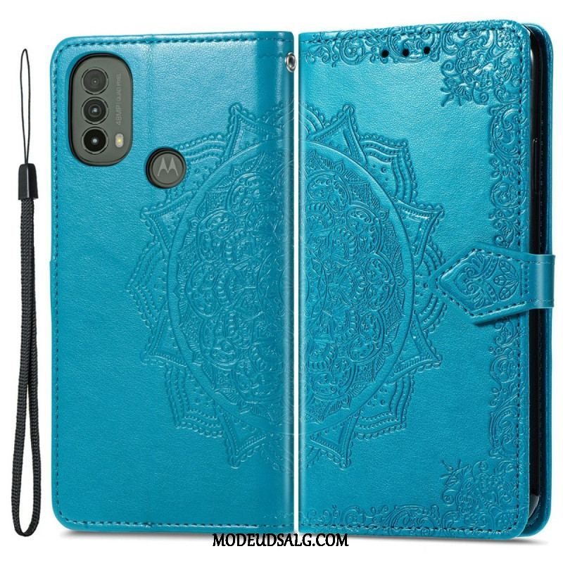 Læder Cover Moto E40 / E30 / E20 Mandala Middelalder