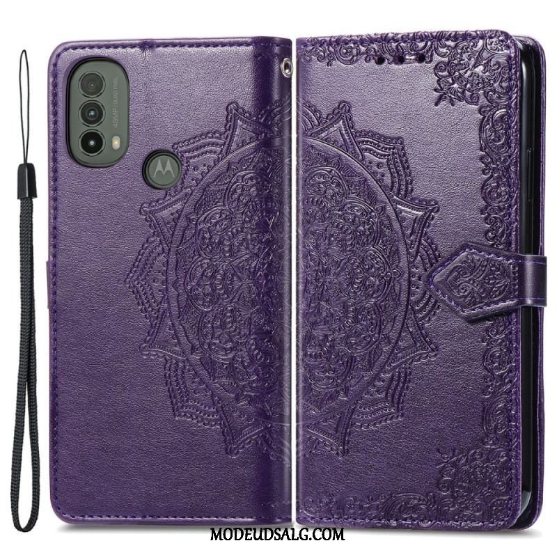 Læder Cover Moto E40 / E30 / E20 Mandala Middelalder