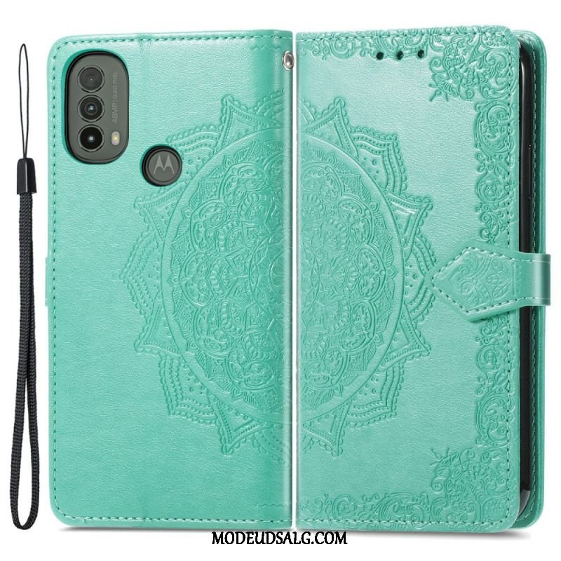 Læder Cover Moto E40 / E30 / E20 Mandala Middelalder