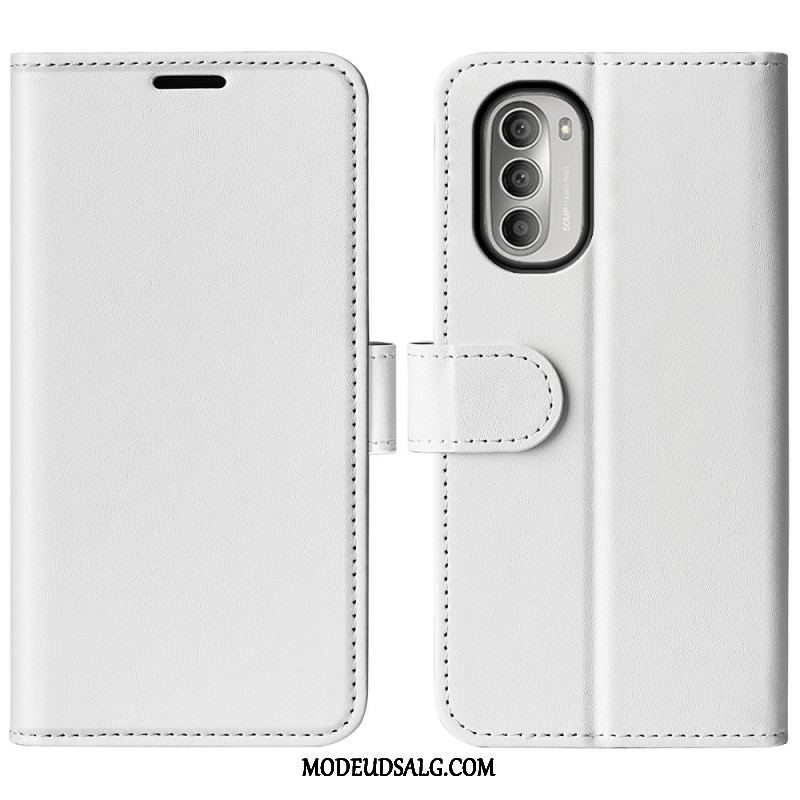 Læder Cover Moto G51 5G Designer Lædereffekt