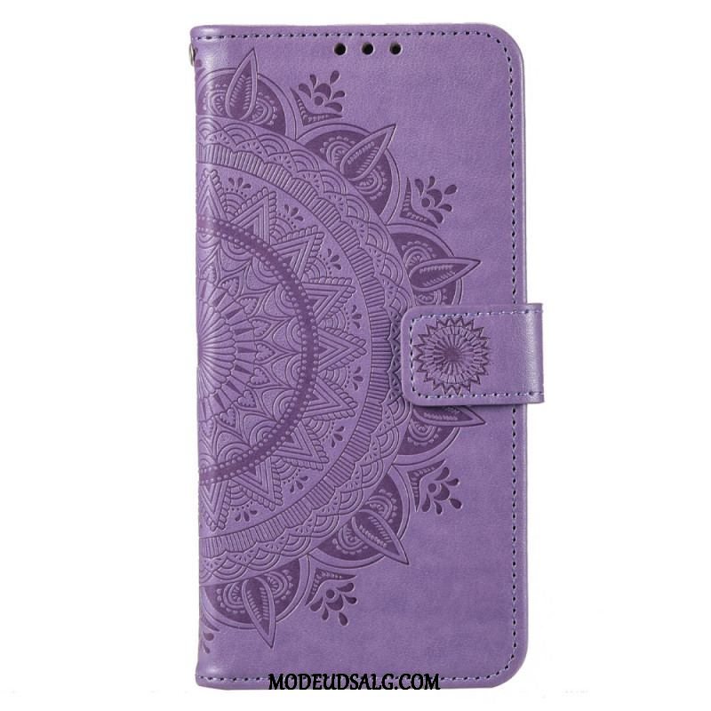 Læder Cover Moto G73 5G Sol Mandala