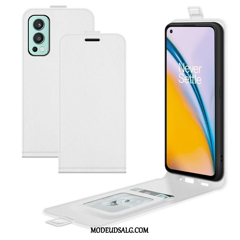 Læder Cover OnePlus Nord 2 5G Flip Cover Foldelig Retro