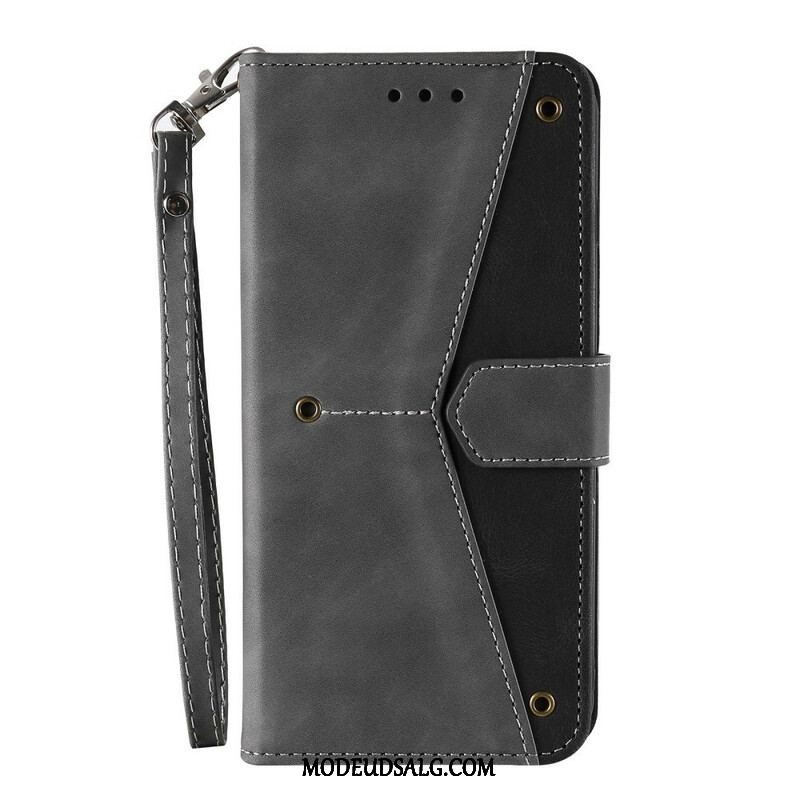 Læder Cover OnePlus Nord 2 5G Skin-touch-sømme