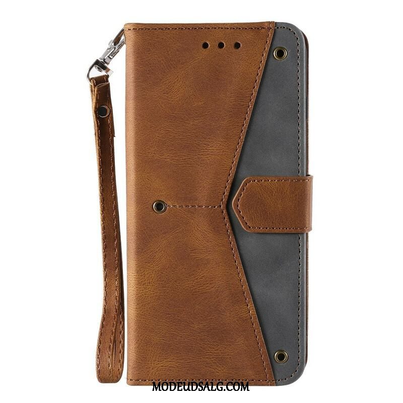 Læder Cover OnePlus Nord 2 5G Skin-touch-sømme