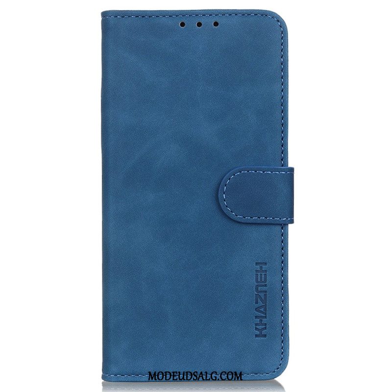 Læder Cover Oneplus 12 5g Telefon Etui Retro Style Khazneh