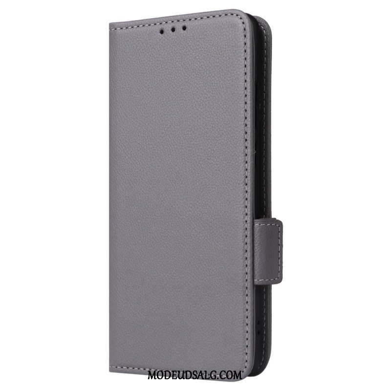 Læder Cover Oneplus 12r Læderrem Style