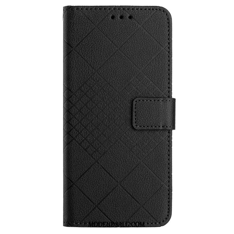 Læder Cover Oneplus 12r Strappy Diamanter