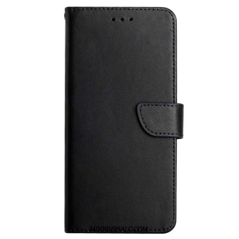 Læder Cover Oneplus 12r Telefon Etui Nappa Læder