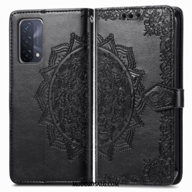 Læder Cover Oppo A54 5G / A74 5G Mandala Middelalder