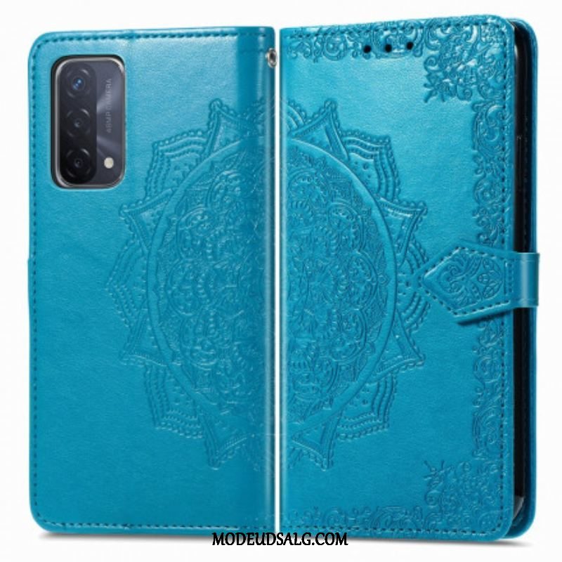 Læder Cover Oppo A54 5G / A74 5G Mandala Middelalder