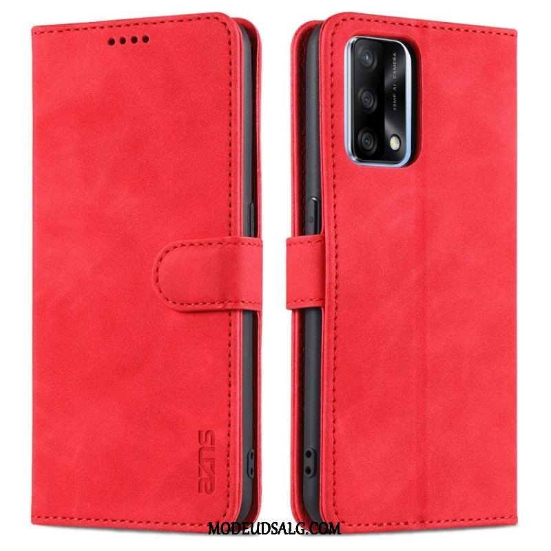 Læder Cover Oppo A74 4G Azns Lædereffekt