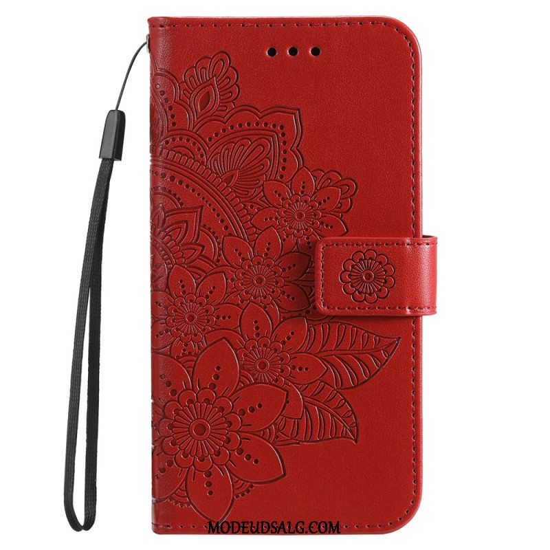 Læder Cover Oppo A98 5g Telefon Etui Mandala Print Med Rem