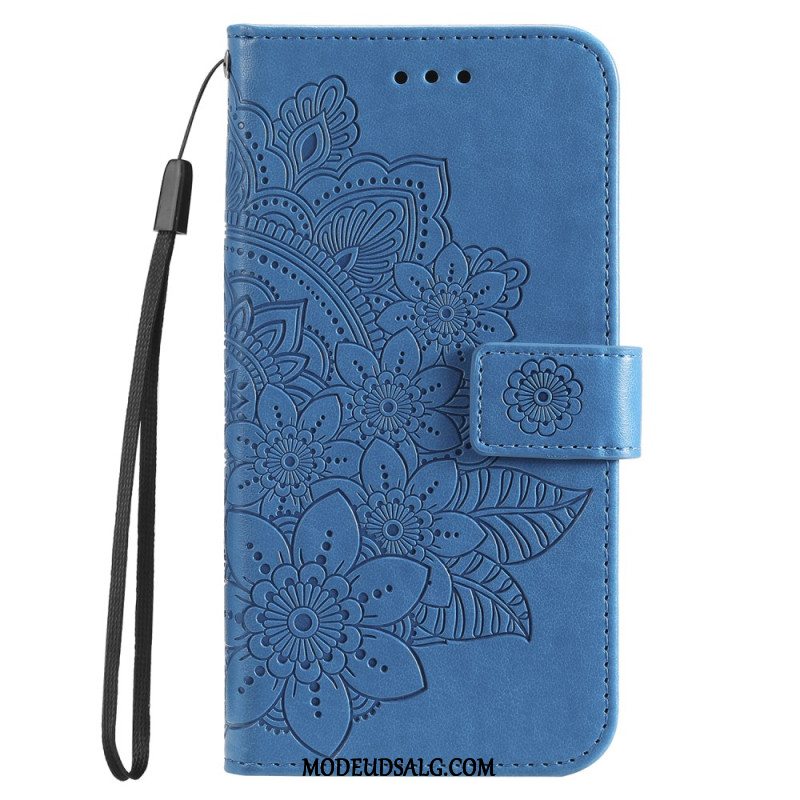 Læder Cover Oppo A98 5g Telefon Etui Mandala Print Med Rem