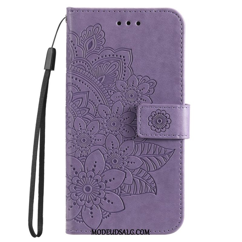 Læder Cover Oppo A98 5g Telefon Etui Mandala Print Med Rem