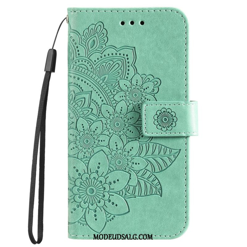 Læder Cover Oppo A98 5g Telefon Etui Mandala Print Med Rem