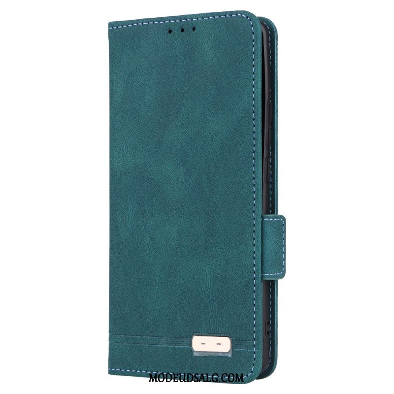 Læder Cover Oppo Reno 11 Pro 5g Telefon Etui Vintage Stil